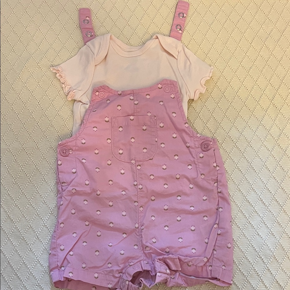 Carter's Pink Floral Baby Outfit